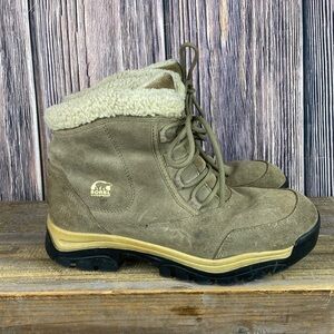 Sorel Tan Waterfall Lace Thinsulate Boots- Size 11